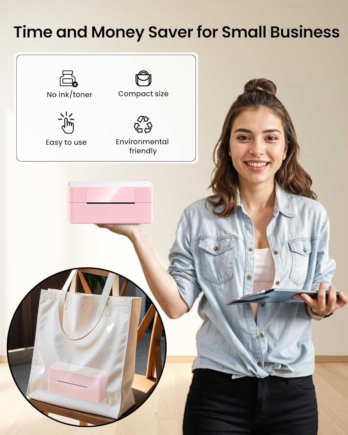 Itari Bluetooth принтер за етикети за доставка, 245BT, товарителници
