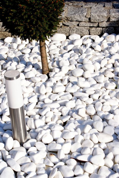 Petricele amenajarea gradină,case, Marmură rotungita Alba, Thassos