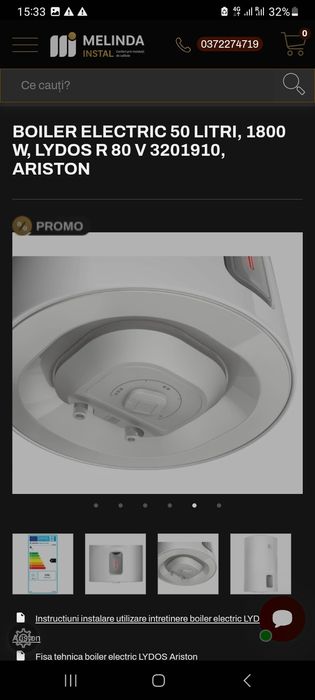 Boiler electric Ariston Lydos