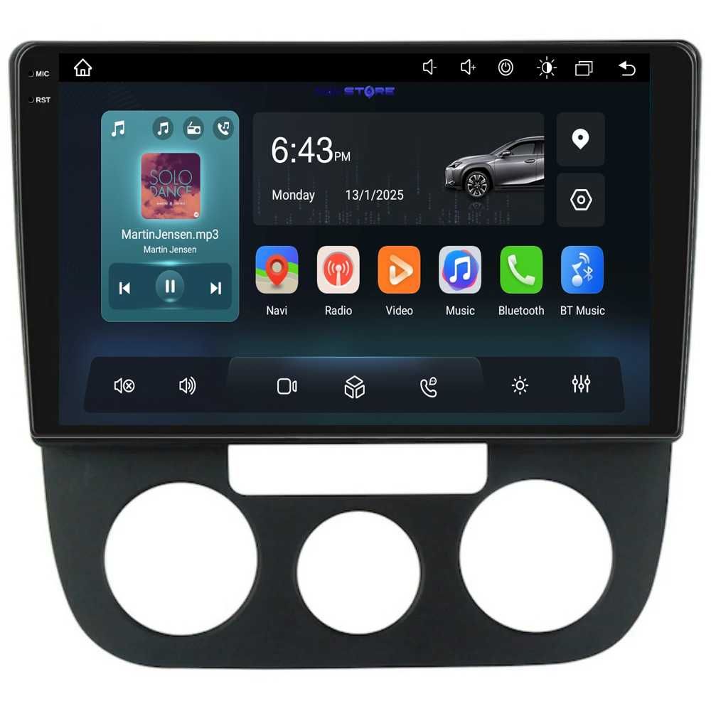 Navigatie Android Dedicata 10Inch, Volkswagen Golf5/Jetta (2004-2009)