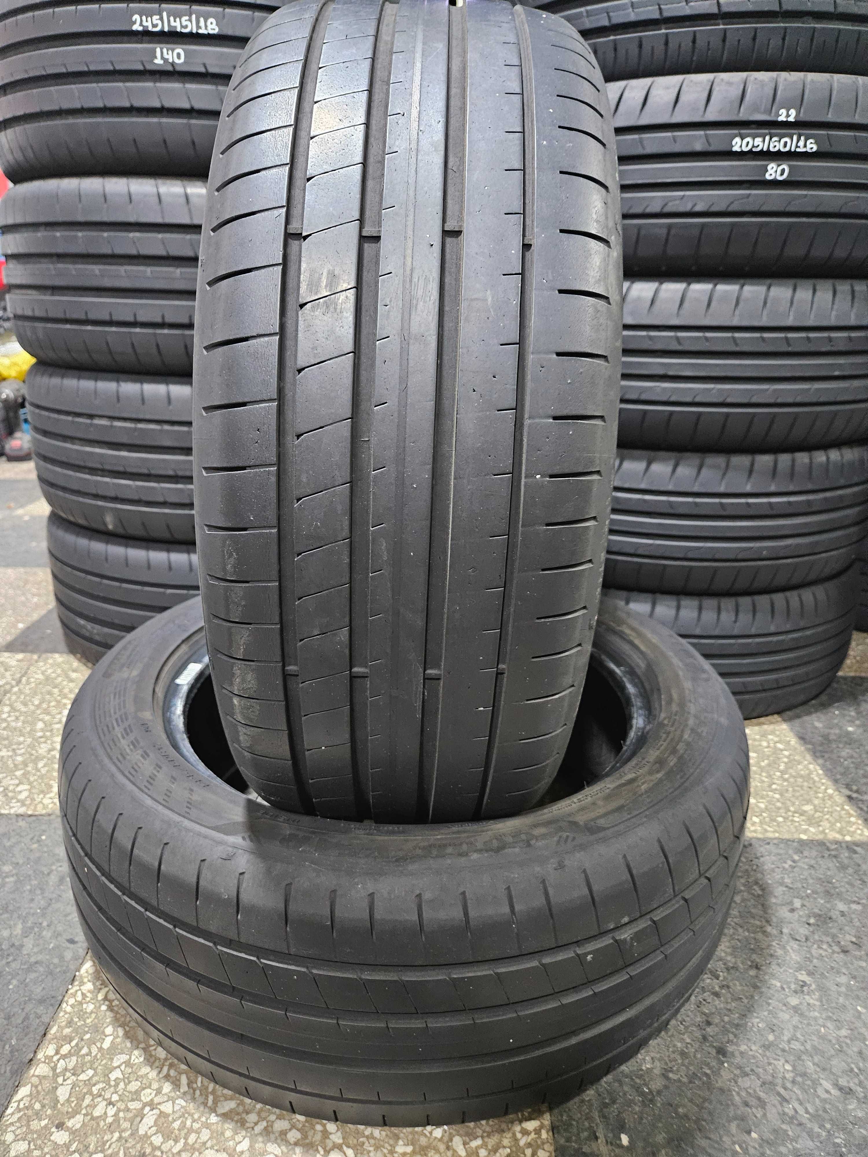 2бр 225/50/17 GOODYEAR 6мм грайфер дот:22г безплатен монтаж