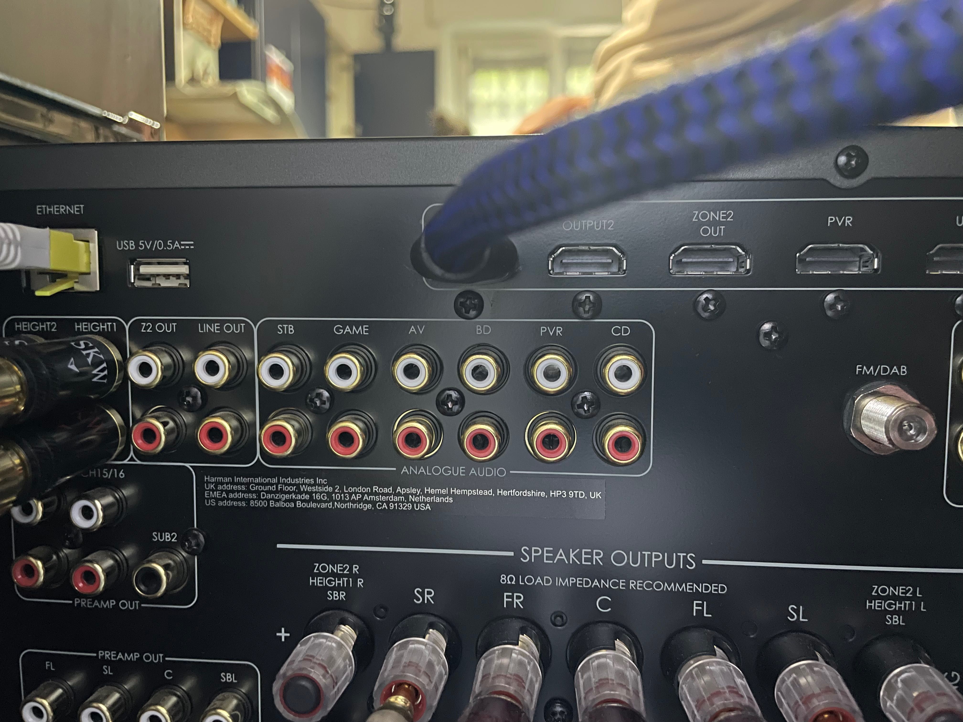 Arcam AVR21 Dirac Live Bass Control