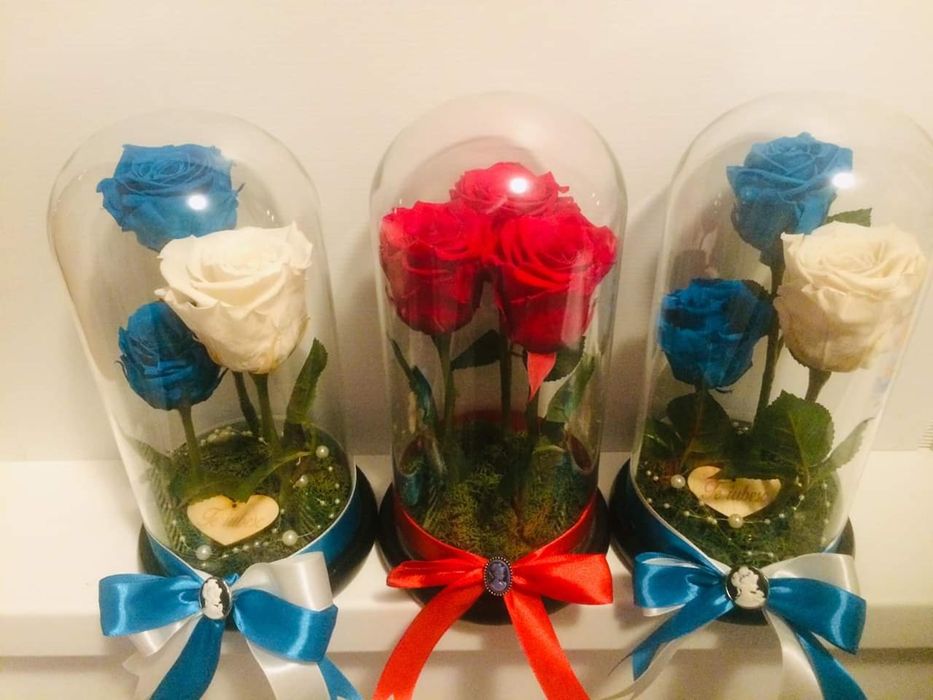 3 trandafiri criogenati
