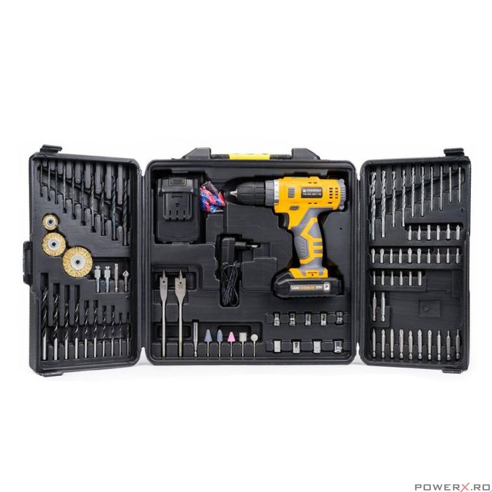 Filetanta cu 2 acumulatori 20V, masina pentru gaurit, bormasina cu