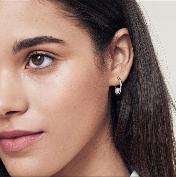 Pandora Сет обици и колие с перли