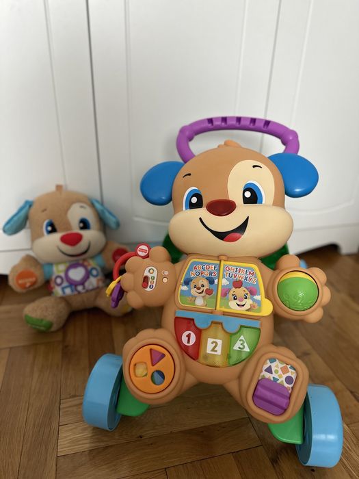 Бебешка проходилка Fisher price + интерактивно кученце
