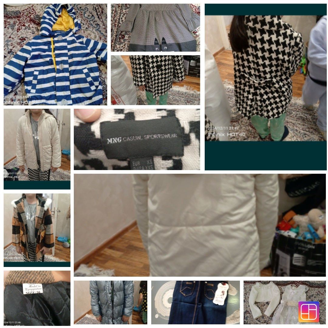 Детские куртки 1_2,5 йош,8-9,10 yosh qizlaga