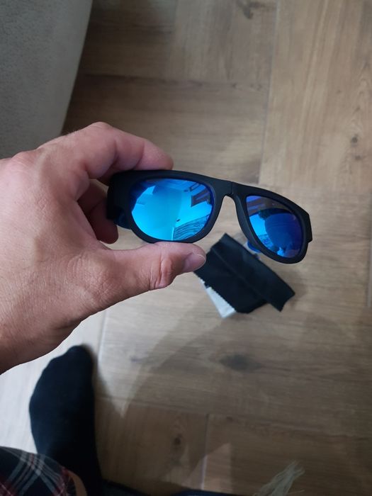 Ochelari de soare barbati, Foldabili, Polaroizi, Design Slap, negru al