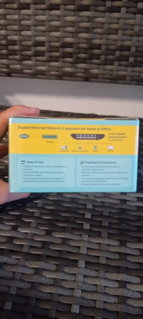 TP-Link (TL-SG1005D) 5-портов Gigabit настолен комутатор
5-портов Giga