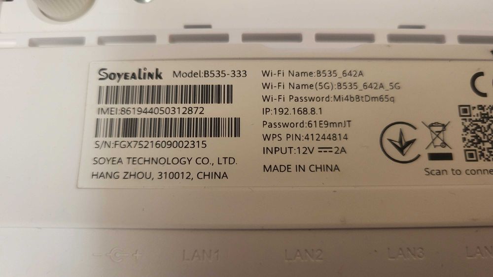 Huawei 4G+ router + 2antene cu sim liber retea model B535-333