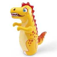 Dinozaur gonflabil, pentru copii, galben, dimensiune 94x61 cm