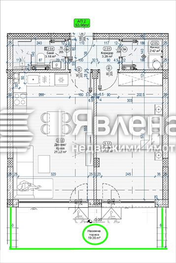 Продава се Двустаен апартамент в Варна, Виница - 63 кв.м за 1474 €/кв.м - Снимка #2