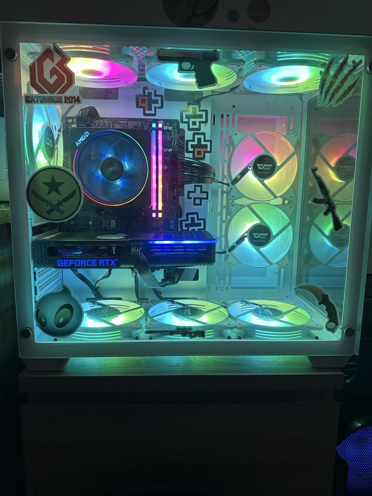 PC Gaming Geforce RTX 3060TI, Ryzen 5 5600X + Monitor 240hz