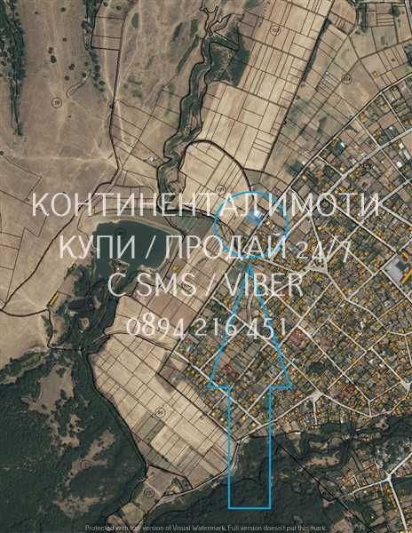 КОДК 63003. Парцел 920м2 в нов микрорайон с лице на асфалт, ток и вода