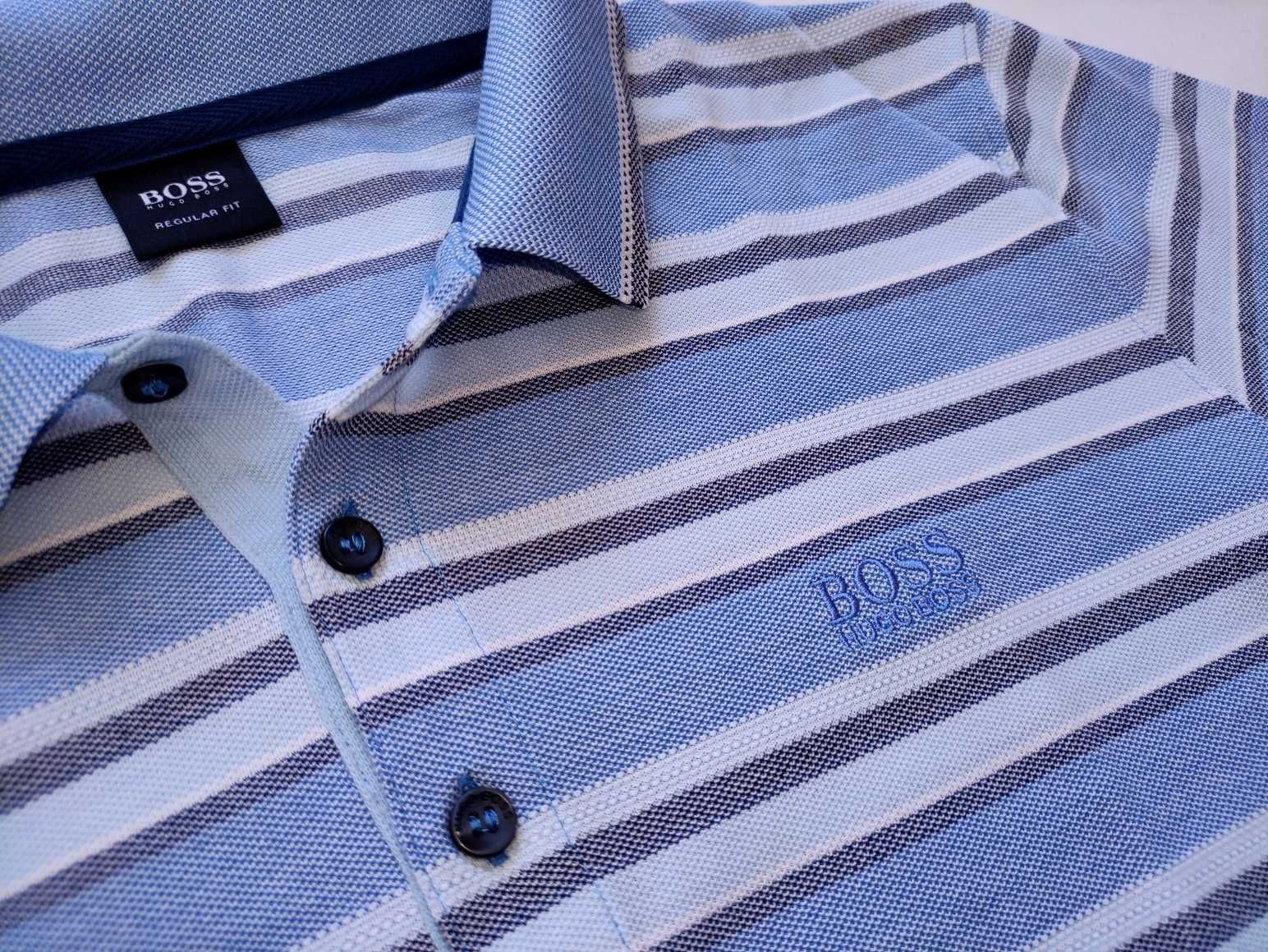 Hugo Boss Cotton Polo Shirt 2 бр. - L и М - оригинални мъжки тениски