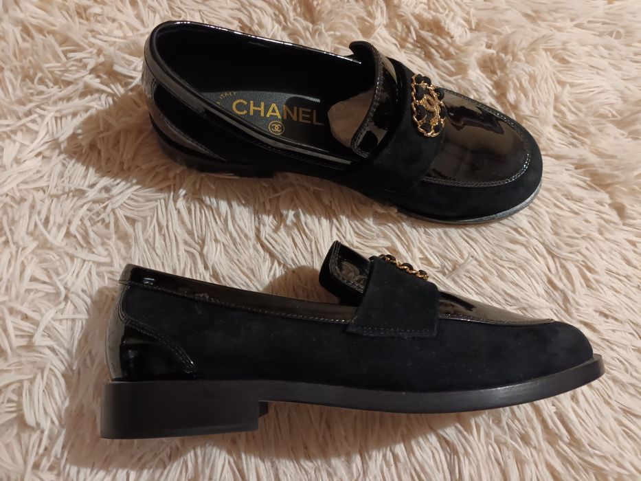 Chanel ест.кожа  обувки