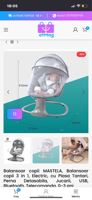 Vand balansoare copii 0-3 ani