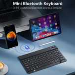 Клавиатура беспроводная Bluetooth, черная