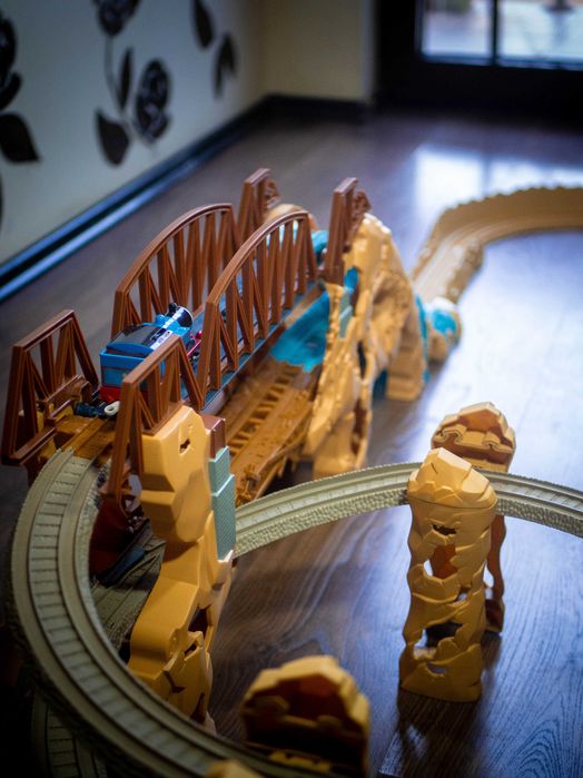 Trackmaster Thomas at Action Canyon set - Thomas and friends