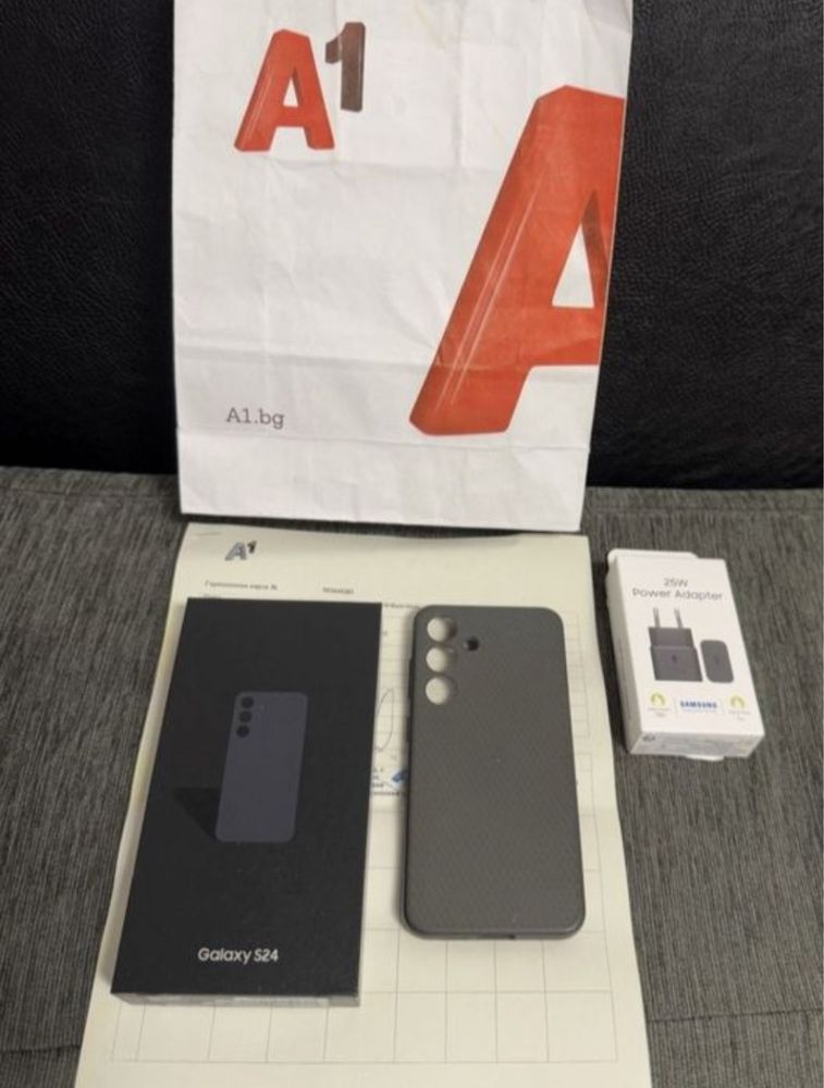 KATO HOB 128GB Samsung S24 Гаранция A1 2026 г. Onyx Black / Черен