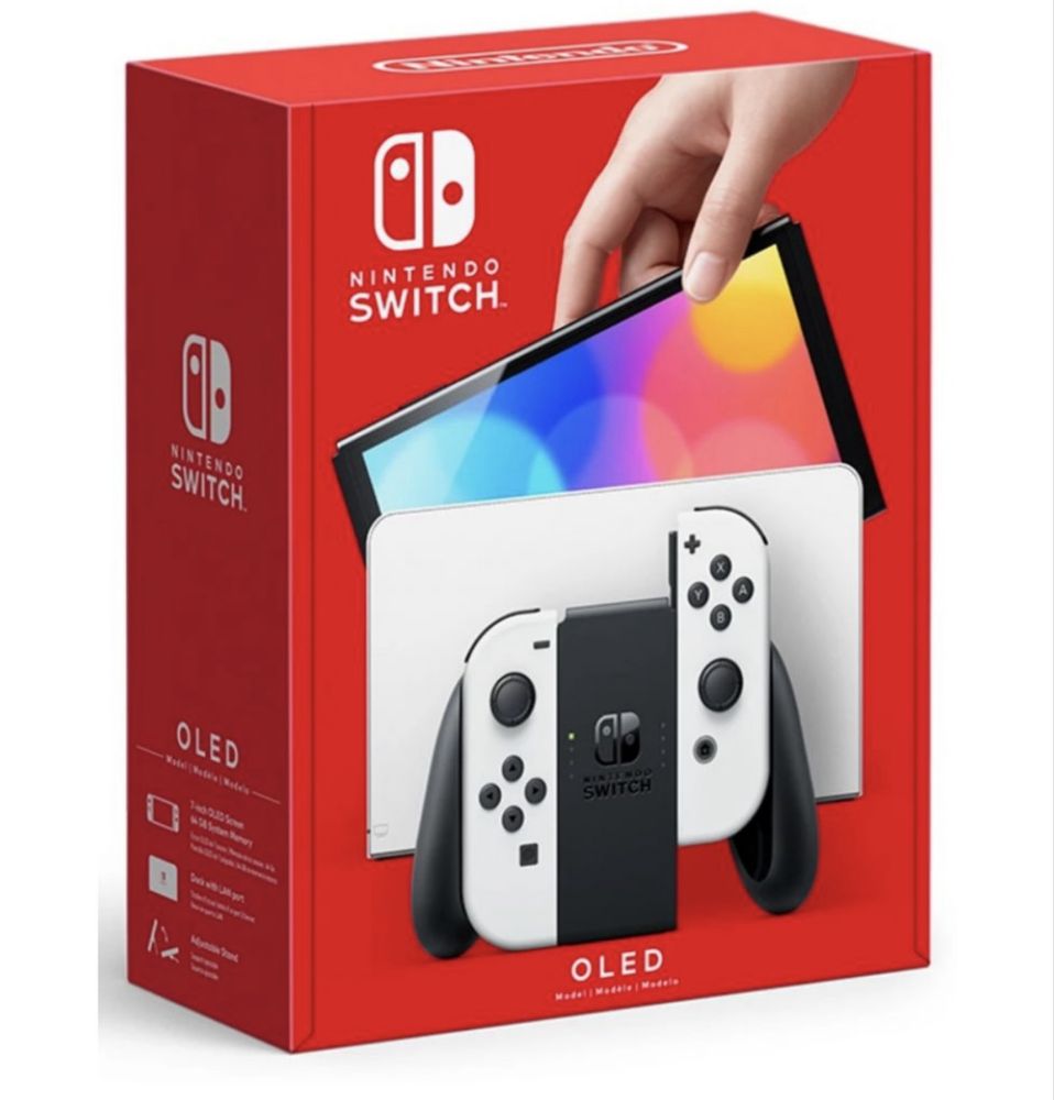Nintendo swich oled 64gb + Super Mario game + калъф