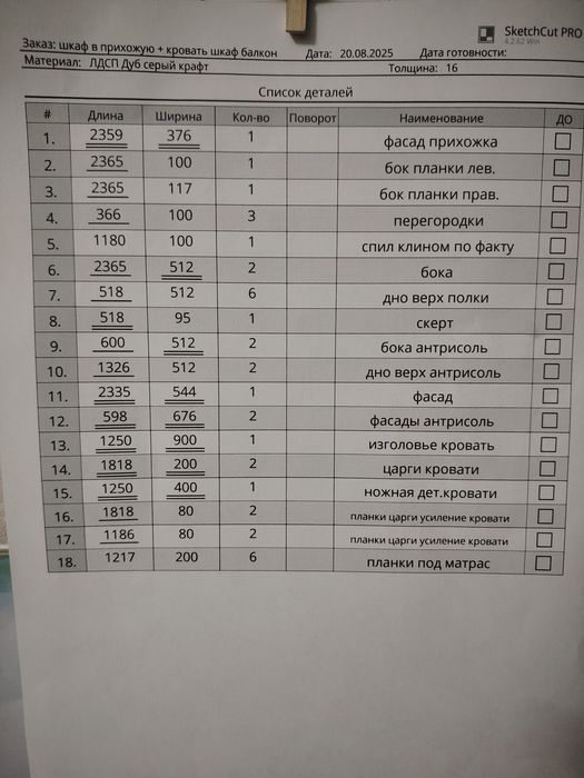 Проекитирование мебели за 1м2 - 25. 000 сумм (по листу ЛМДФ) визуализа