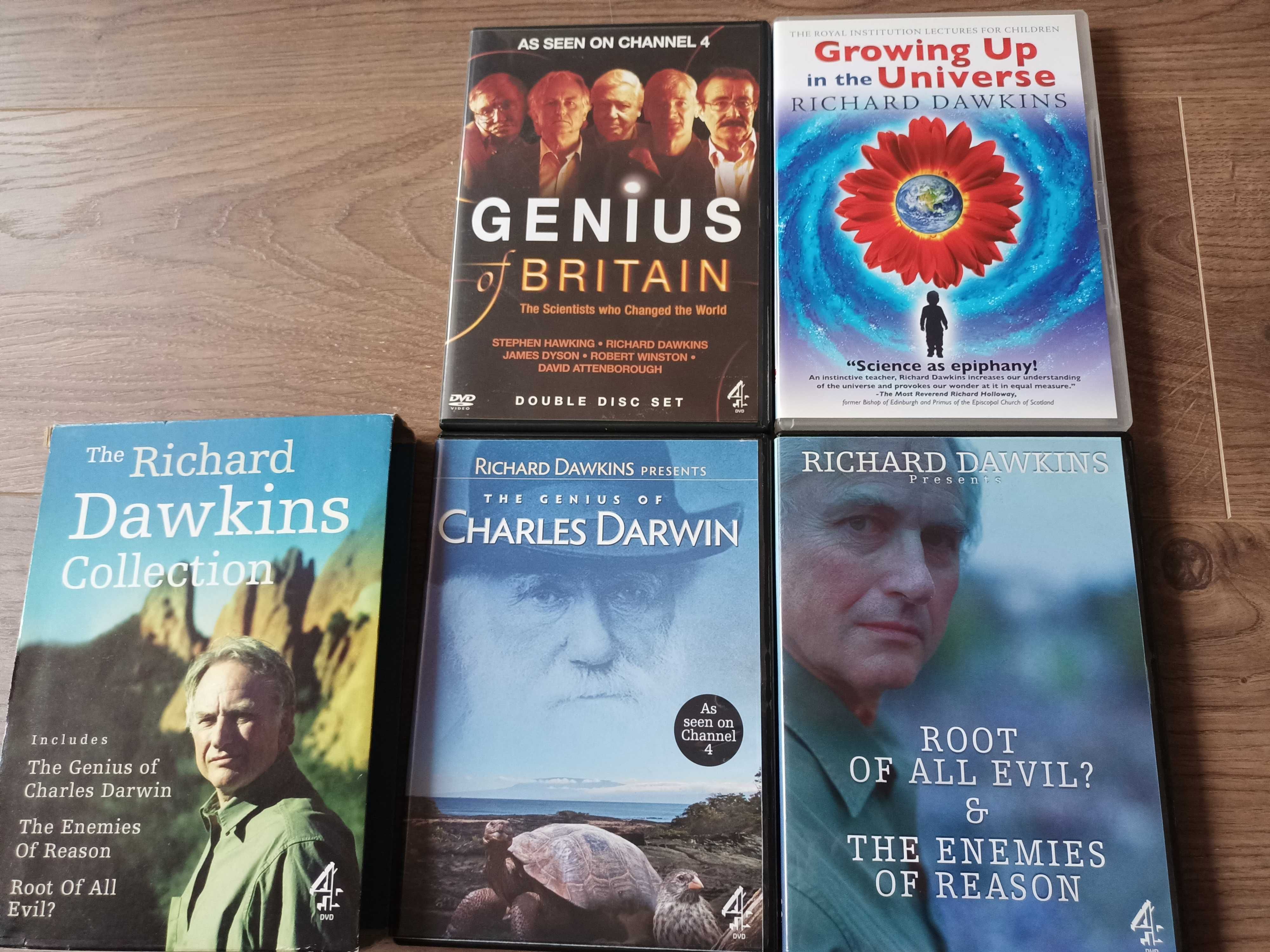 6 DVD documentar stiinta, evolutie Richard Dawkins, David Attenborough