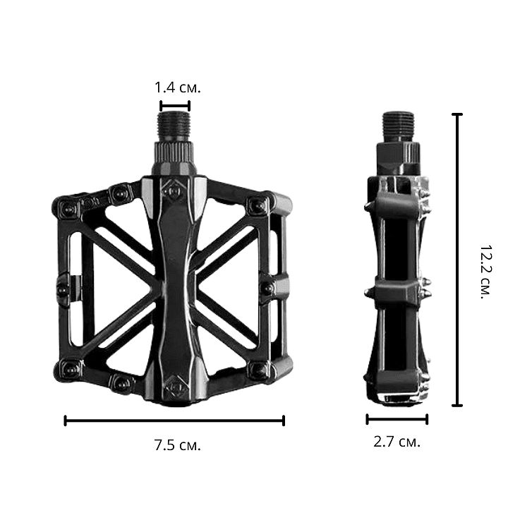 Алуминиеви педали soldier, черни