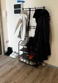 Стелаж за обувки за коридора, стенен стелаж за съхранение на дрехи