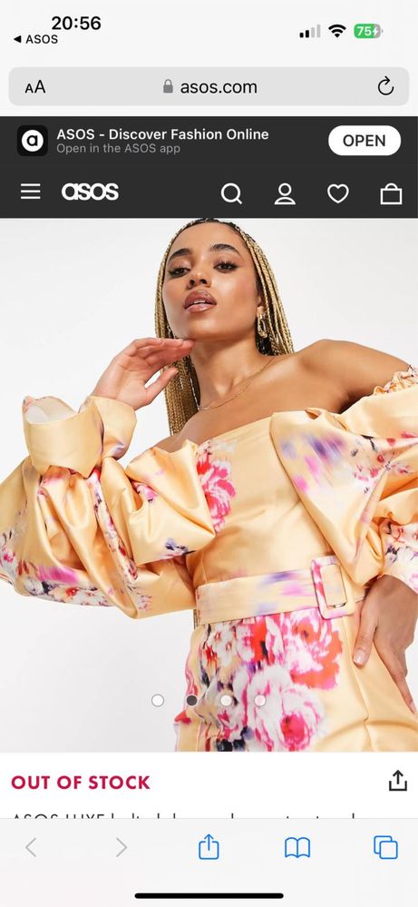 Rochie Asos model floral
