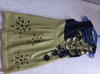 Rochie kaki-negru