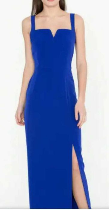 Вечернее платье в цвете синий электрик, размер 44