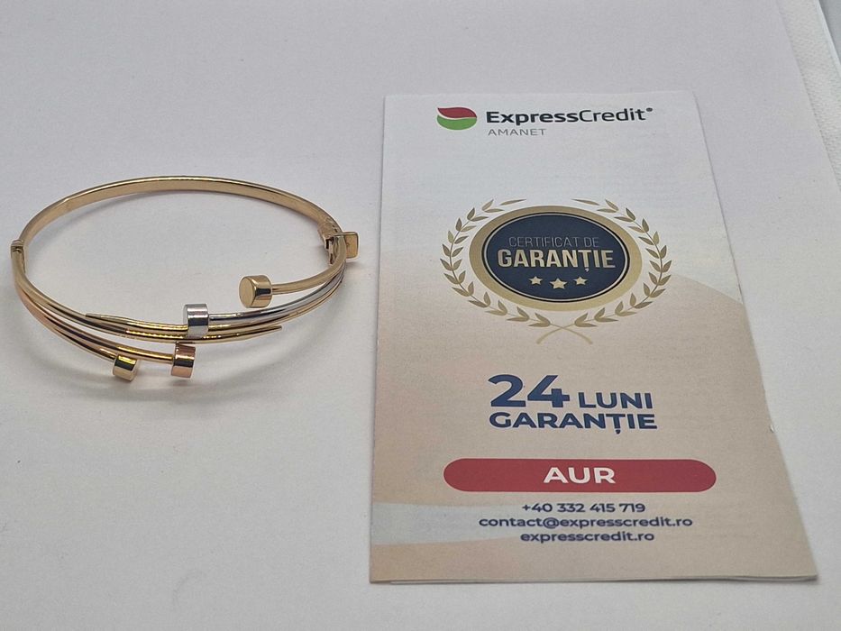 Bratara aur 14k 8.28 g (AG4 Dacia 50058) Garantie 2 ani