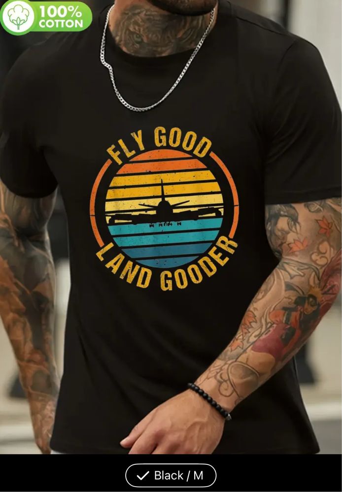 Памучна тениска Fly Good, M