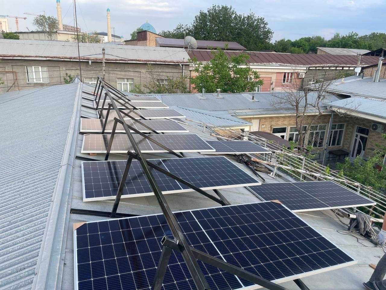 10 kw Солнечные панели | Установка под коюч