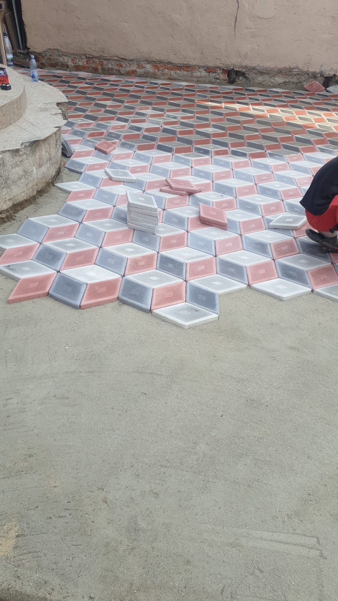 Borduri Pavaje si Pavele din beton comprimat dale 20x20 40x40 Montaj