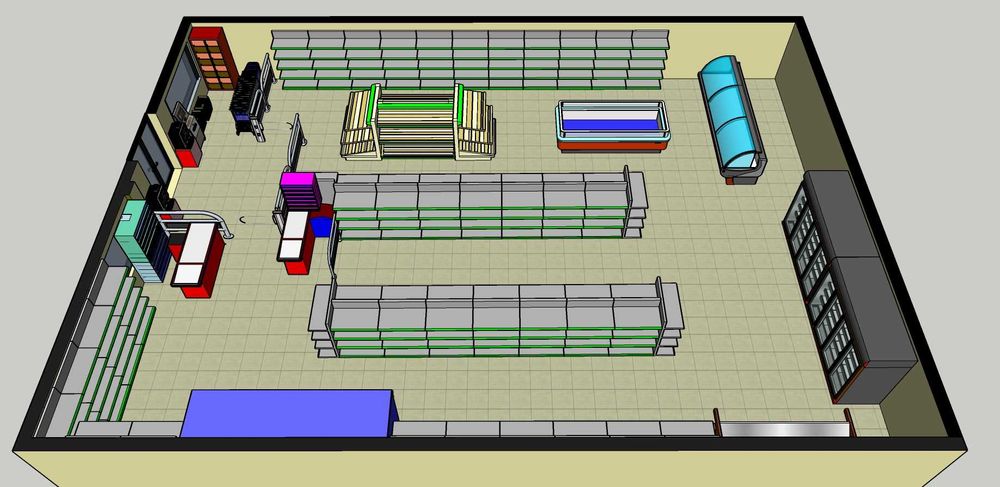 Amenajare magazin alimentar