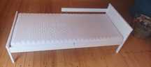 Patut copii IKEA 160 cm alb cu saltea inclusa