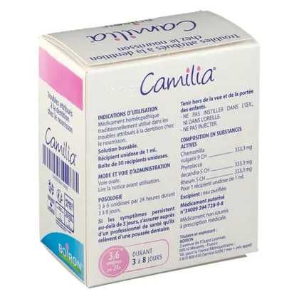 30 Fiole Camilia Boiron Tratament homeopat impotriva durerilor dentare