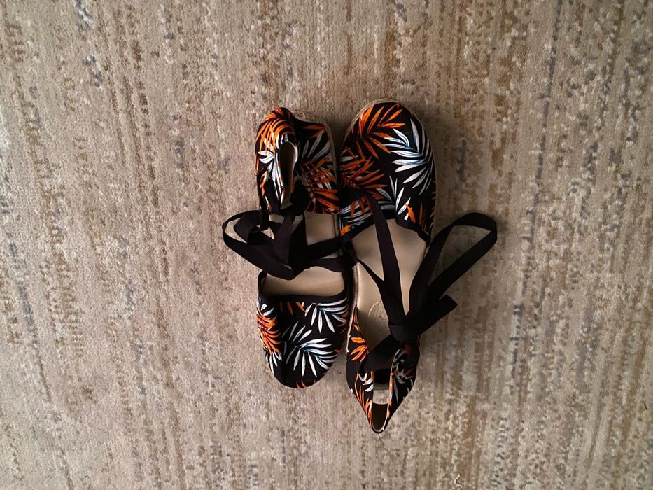 Sandale din material textil