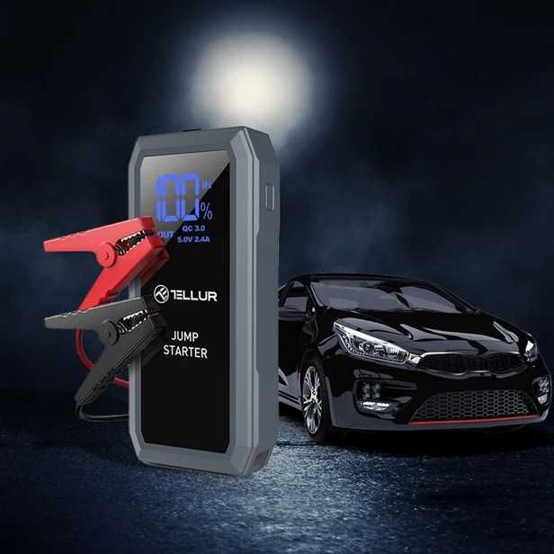 Starter auto multifunctional Tellur, 12V,1500A,baterie exerna,16800mAh
