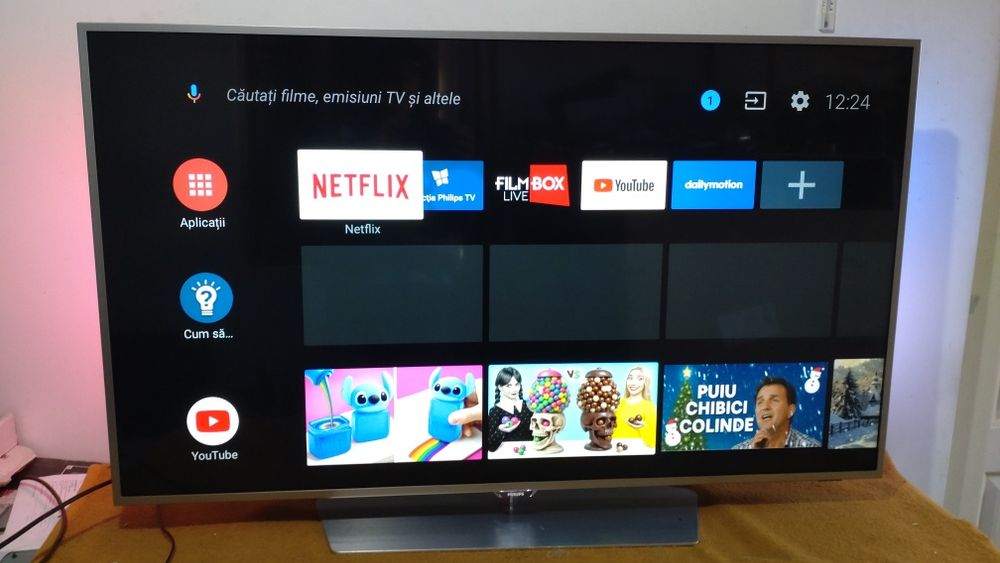 Televizor led Smart 4K UHD Android Philips 140 cm  Ambilight WiFi