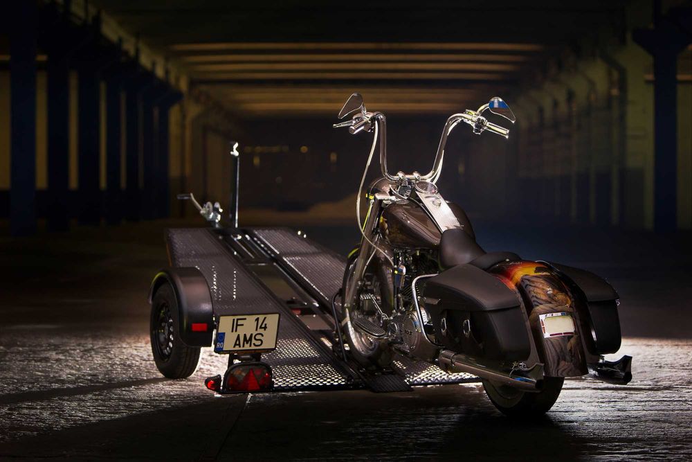 Remorca pentru transport Motocicleta sau ATV - fara sistem de franare