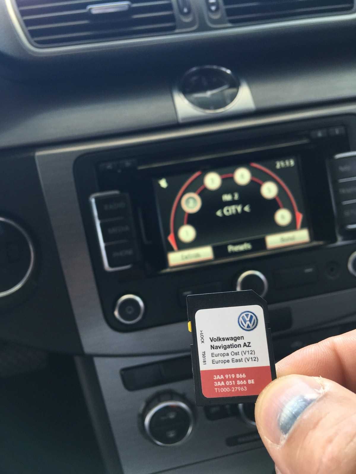 2021 Сд Карта RNS 315 EAST Europe V12 Навигационна Sd Card Vw Skoda