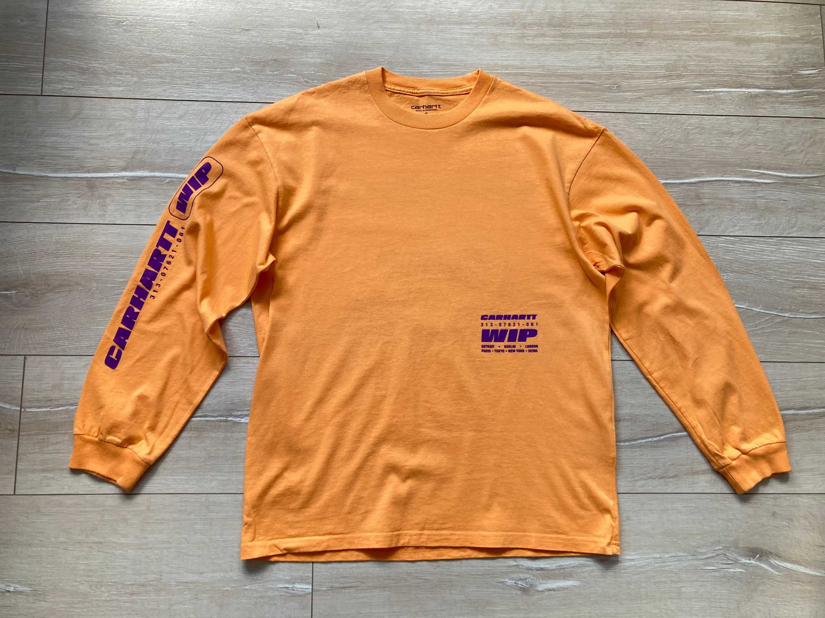 CARHARTT WIP INTER shirt мъжка оранжева блуза фланела размер S