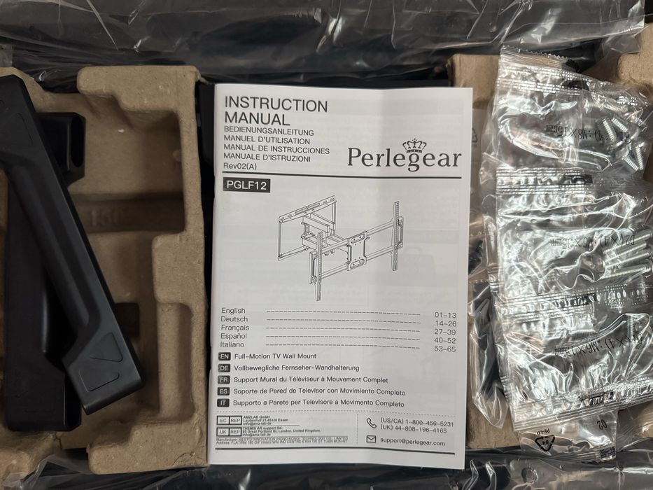 Suport de perete TV Perlegear PGLF-12