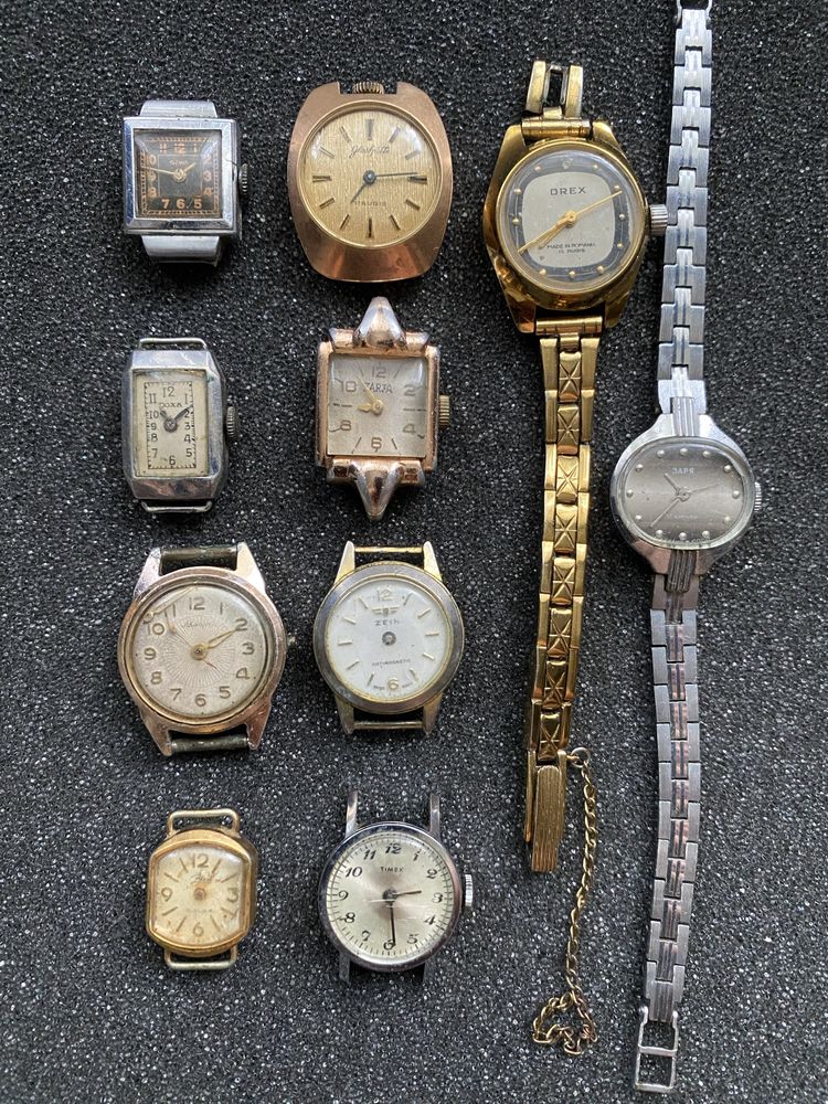Lot 10 ceasuri vechi, de dama