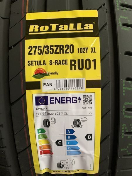 Нови летни гуми ROTALLA SETULA S-RACE RU01 275/35R20 102Y XL НОВ DOT