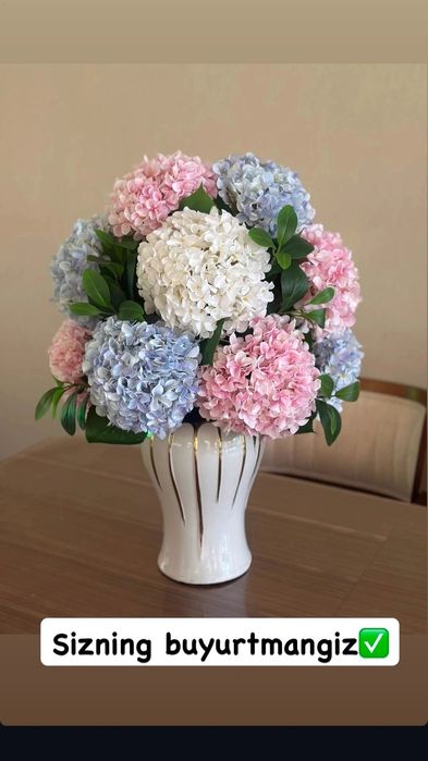 Декор гуллар 65000 су́мдан 350000 су́мгача