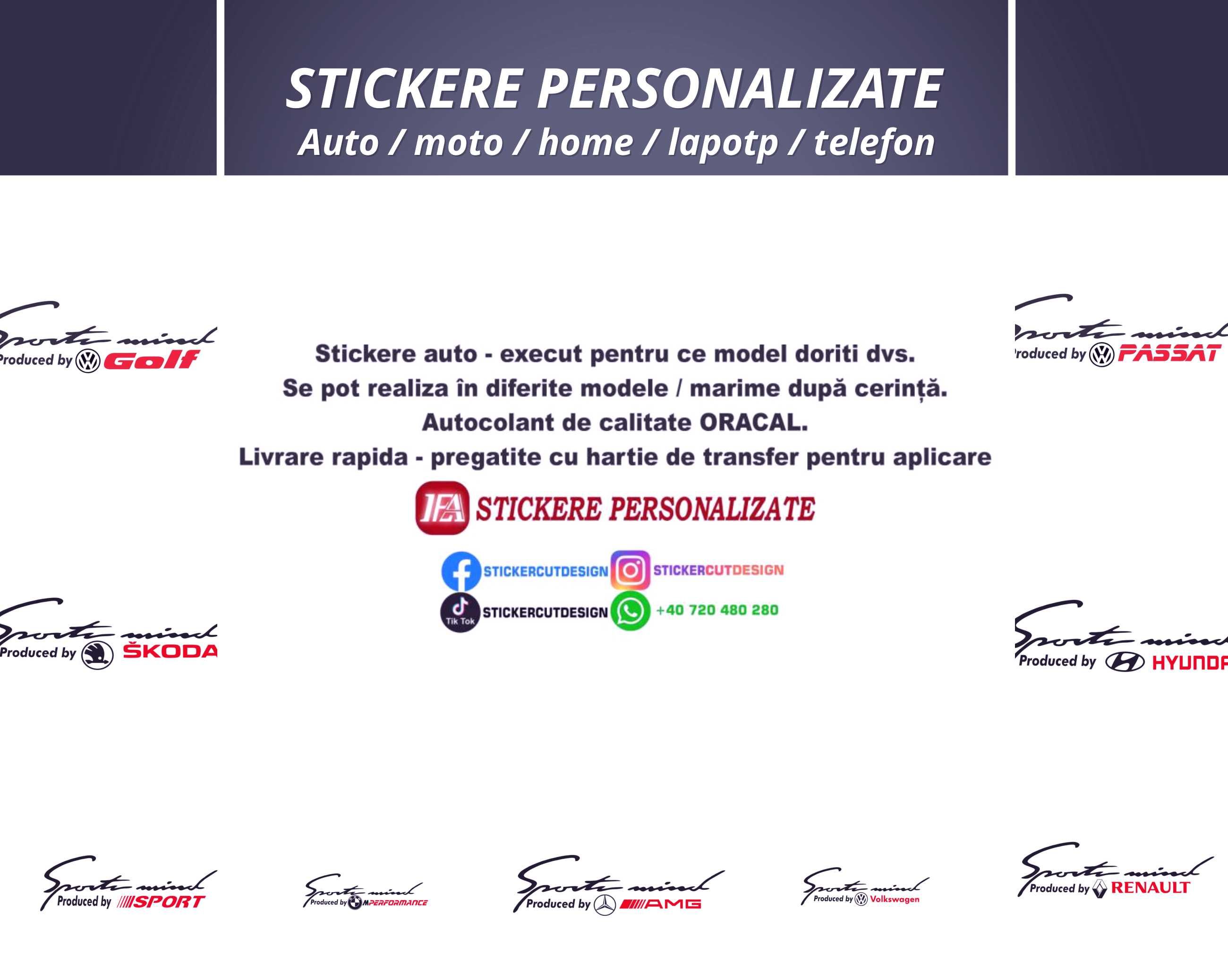 Stickere auto / home / personalizate / preturi mici /